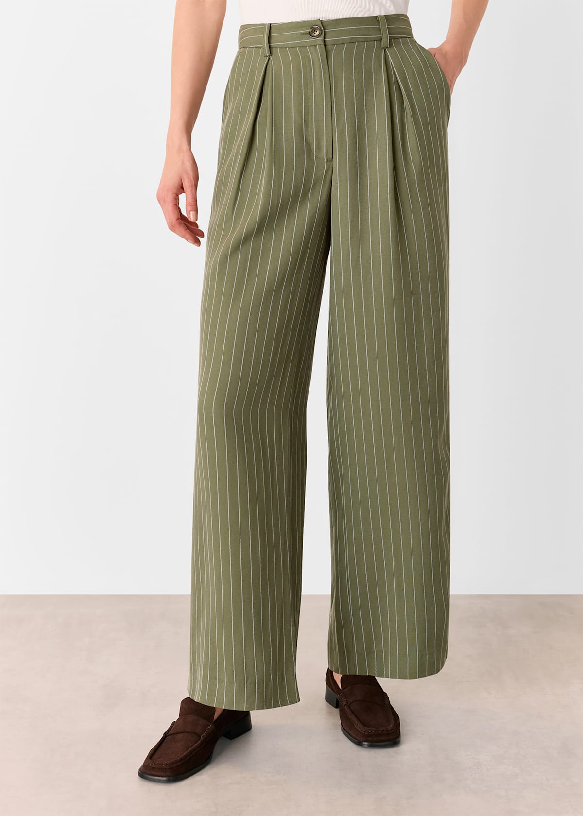 Lottie Pinstripe Trousers