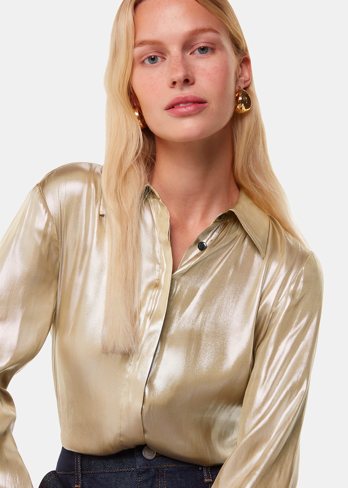 Gold Lucie Metallic Shirt