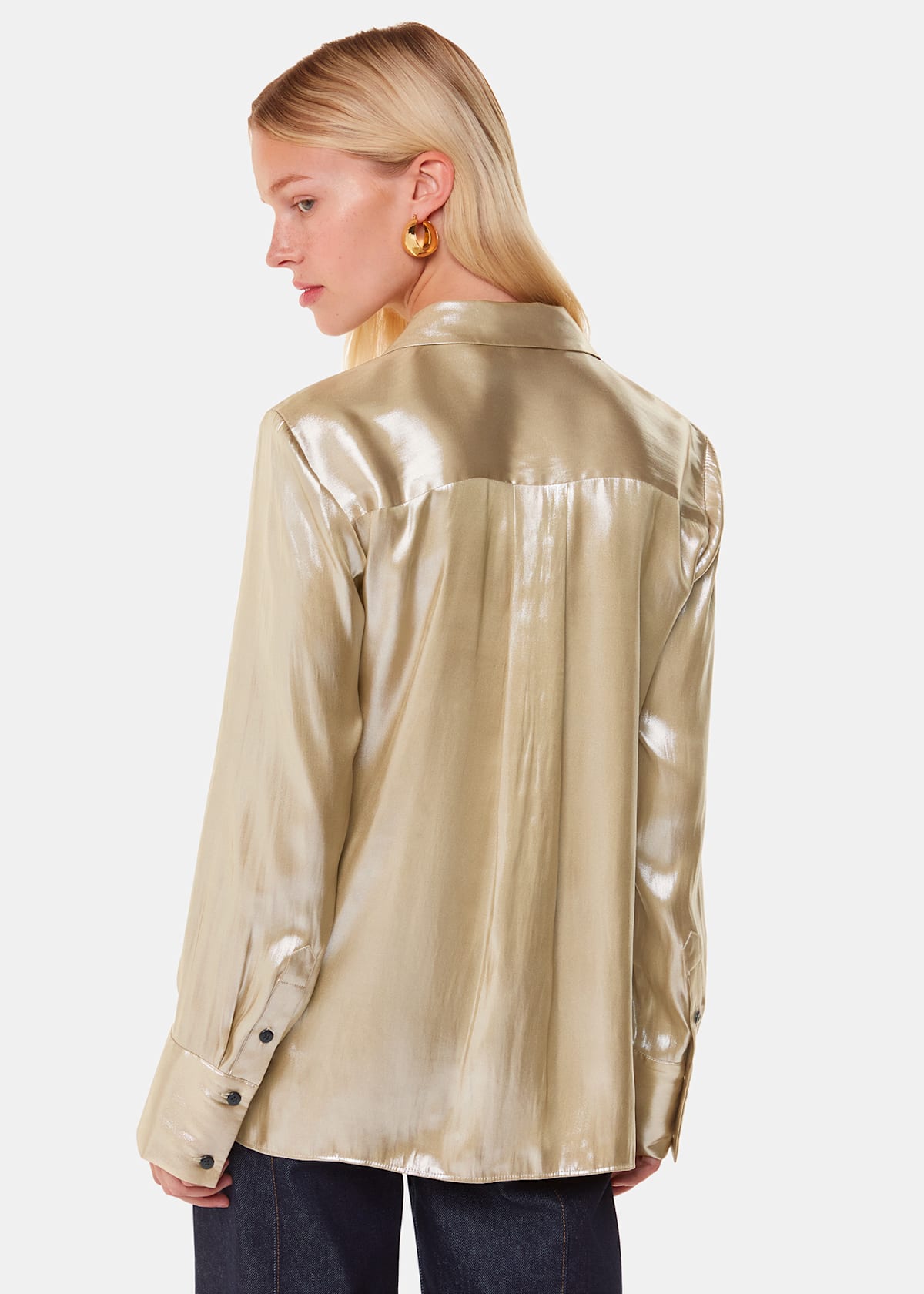 Gold Lucie Metallic Shirt