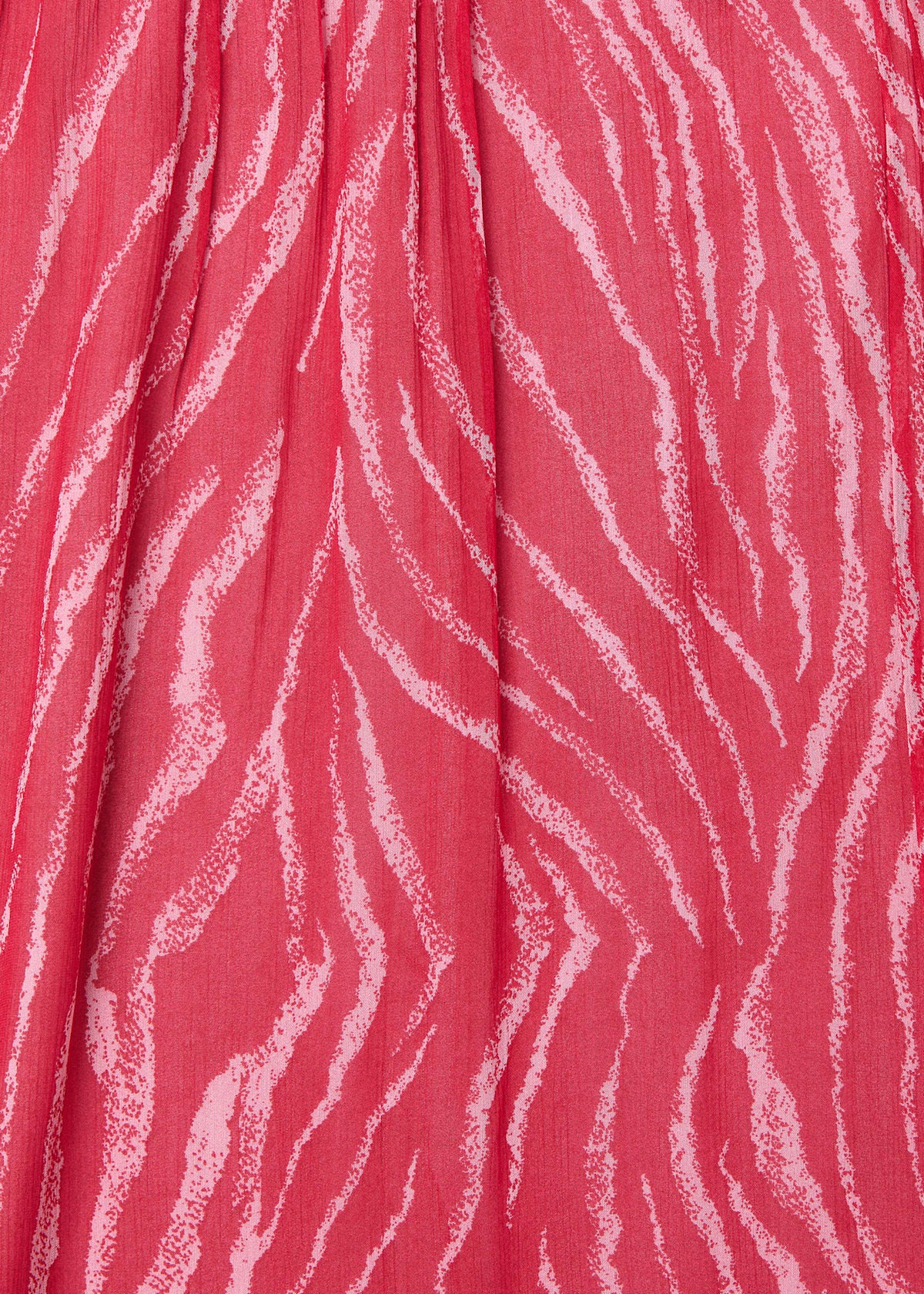 Red/Multi Zebra Texture Midi Dress