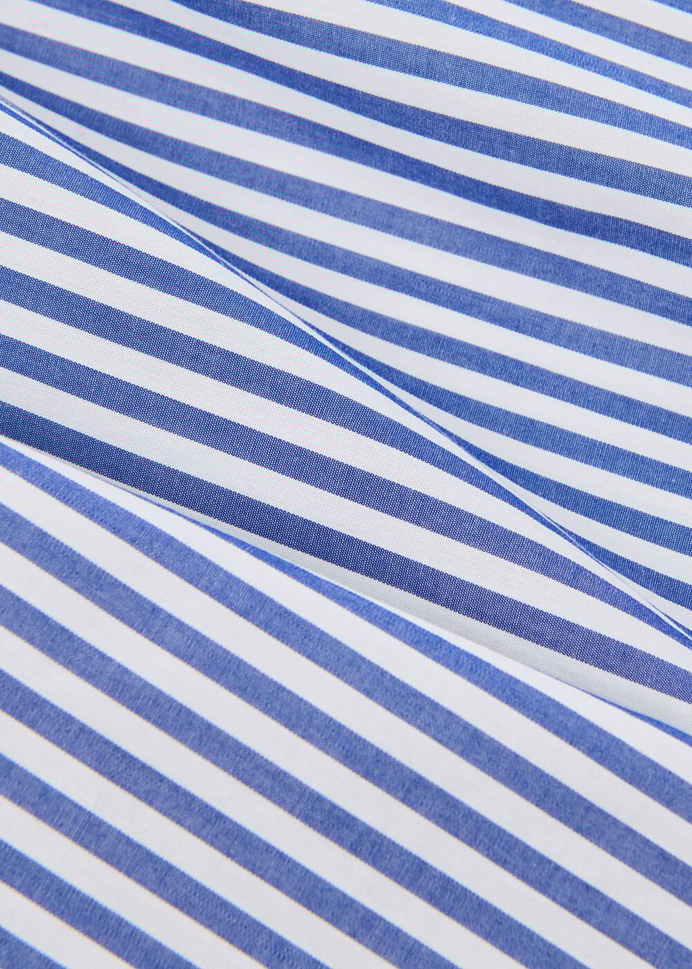 Blue/White Relaxed Fit Stripe Shirt