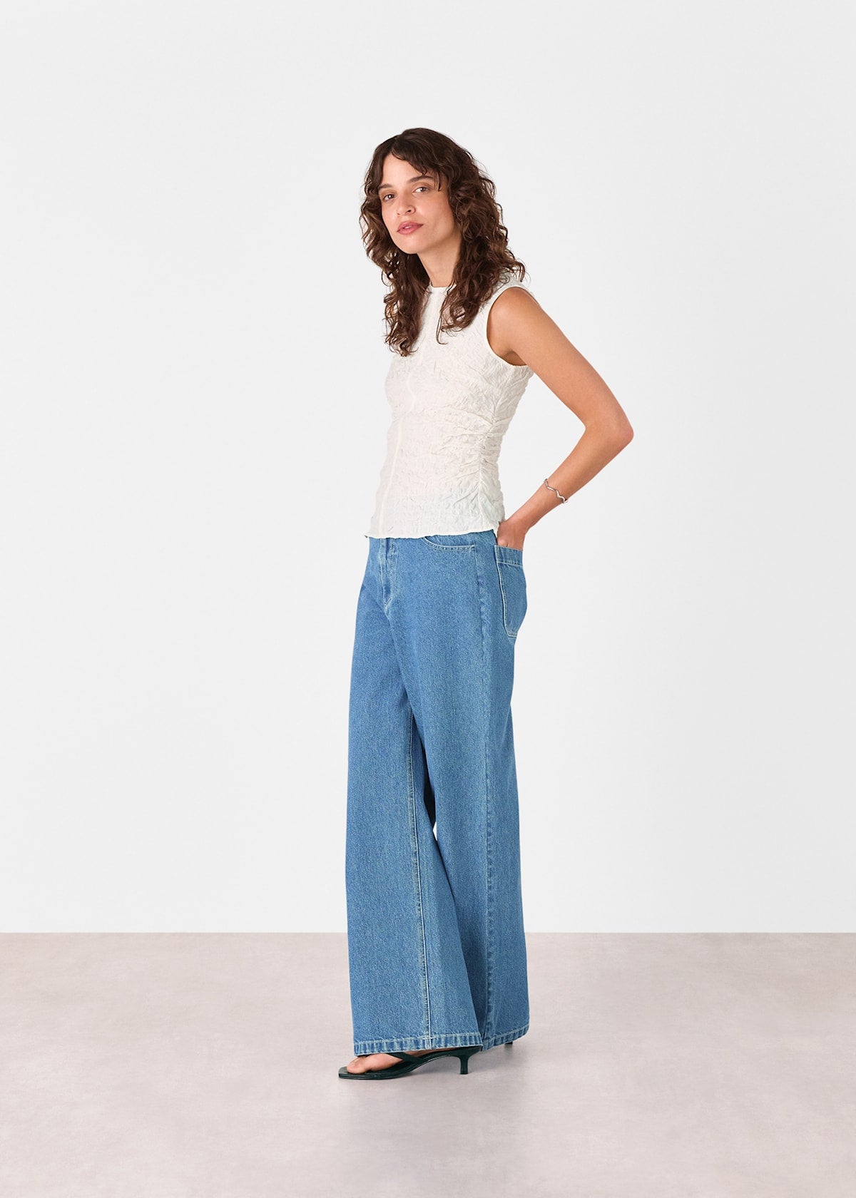 Denim Relaxed Straight Leg Jean