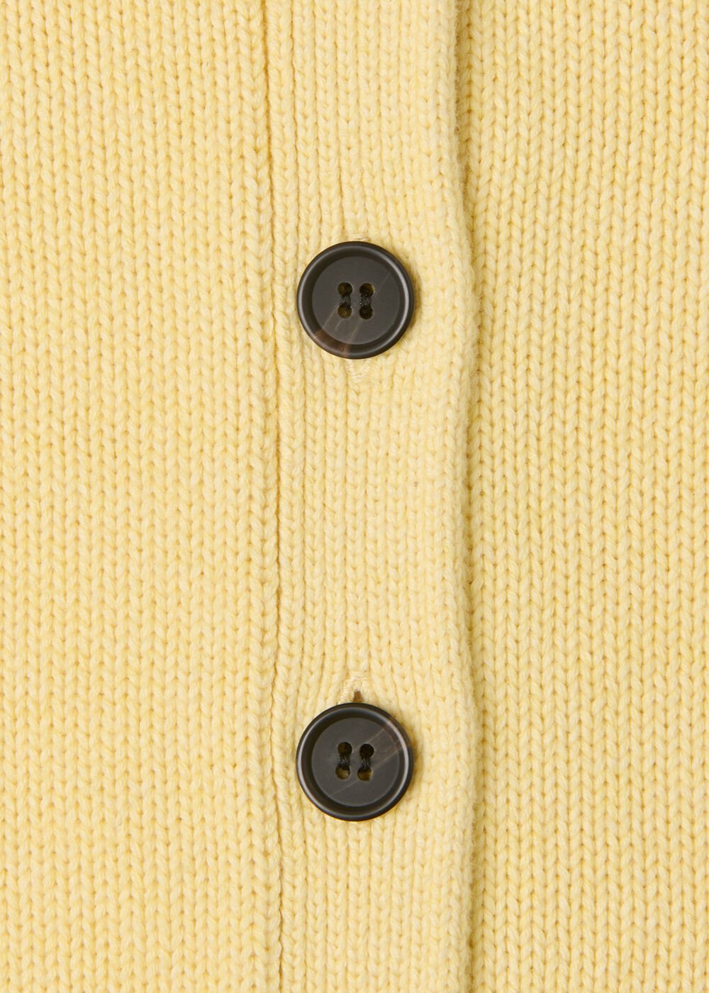 Yellow Short Sleeve Button Cardigan