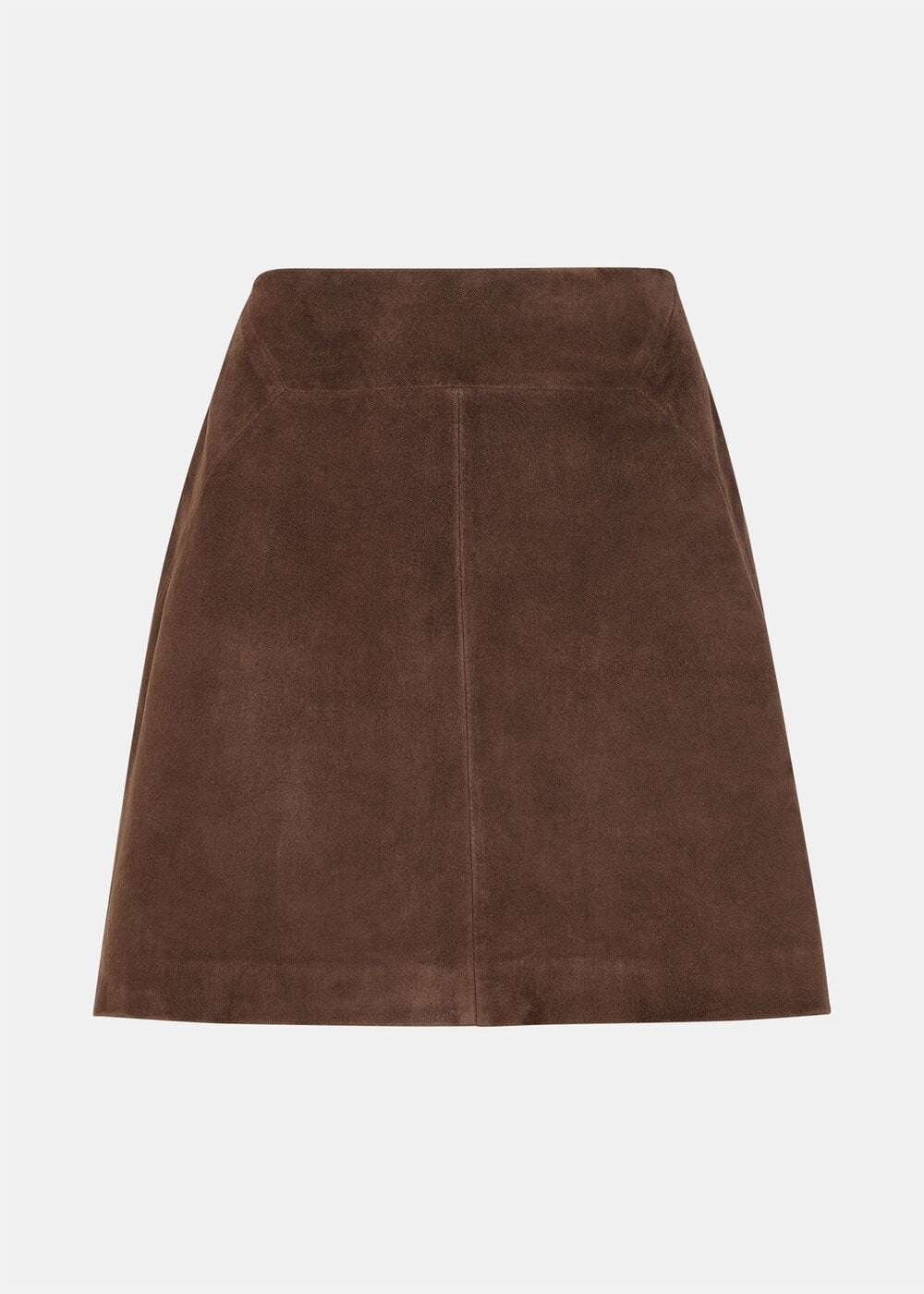 Chocolate Suede A Line Skirt