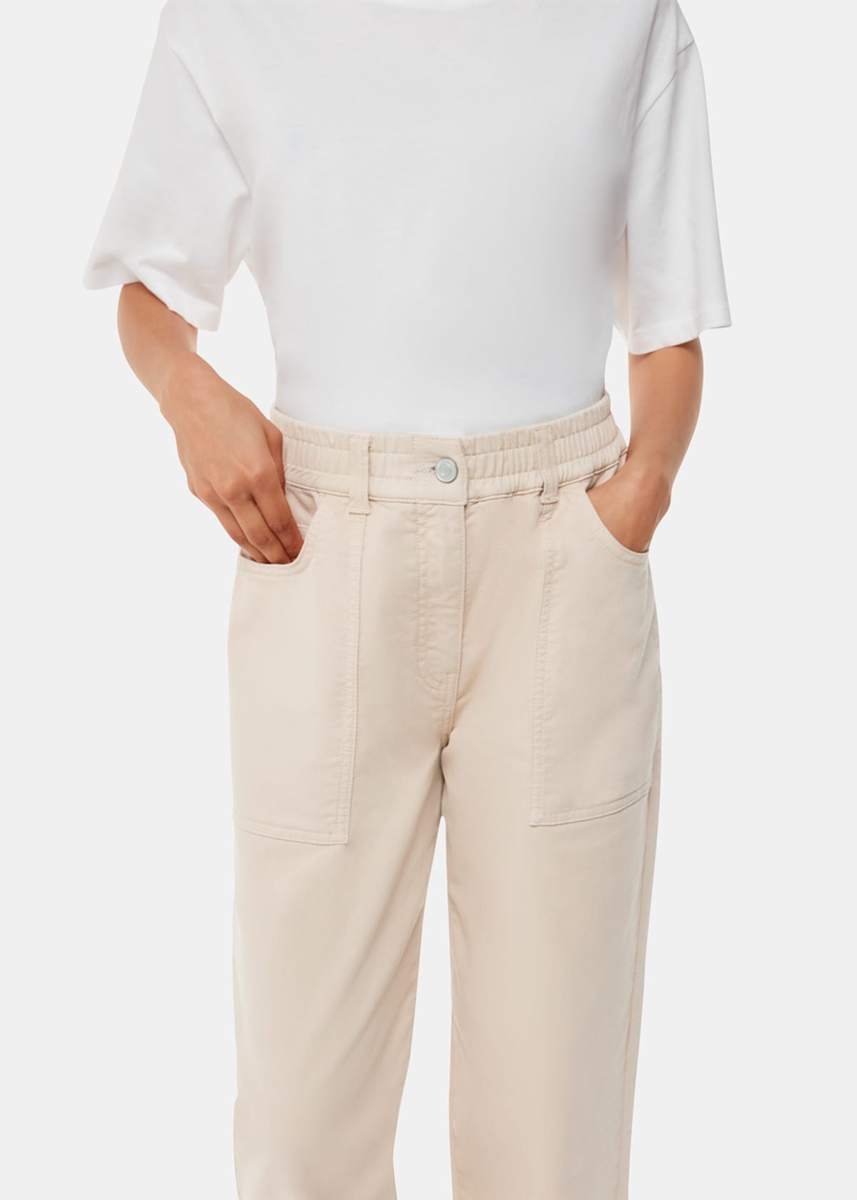 Neutral Tessa Casual Trouser