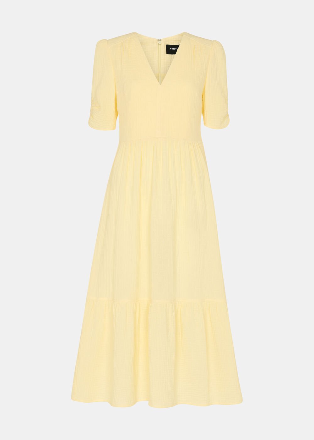 Butter Textured Cotton Midi Dress