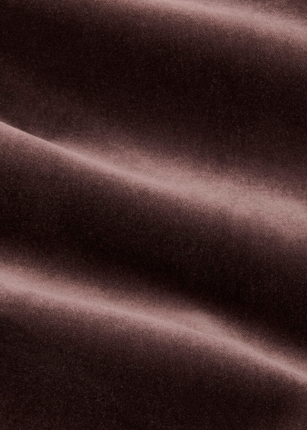 Brown Velvet Straight Leg Trouser