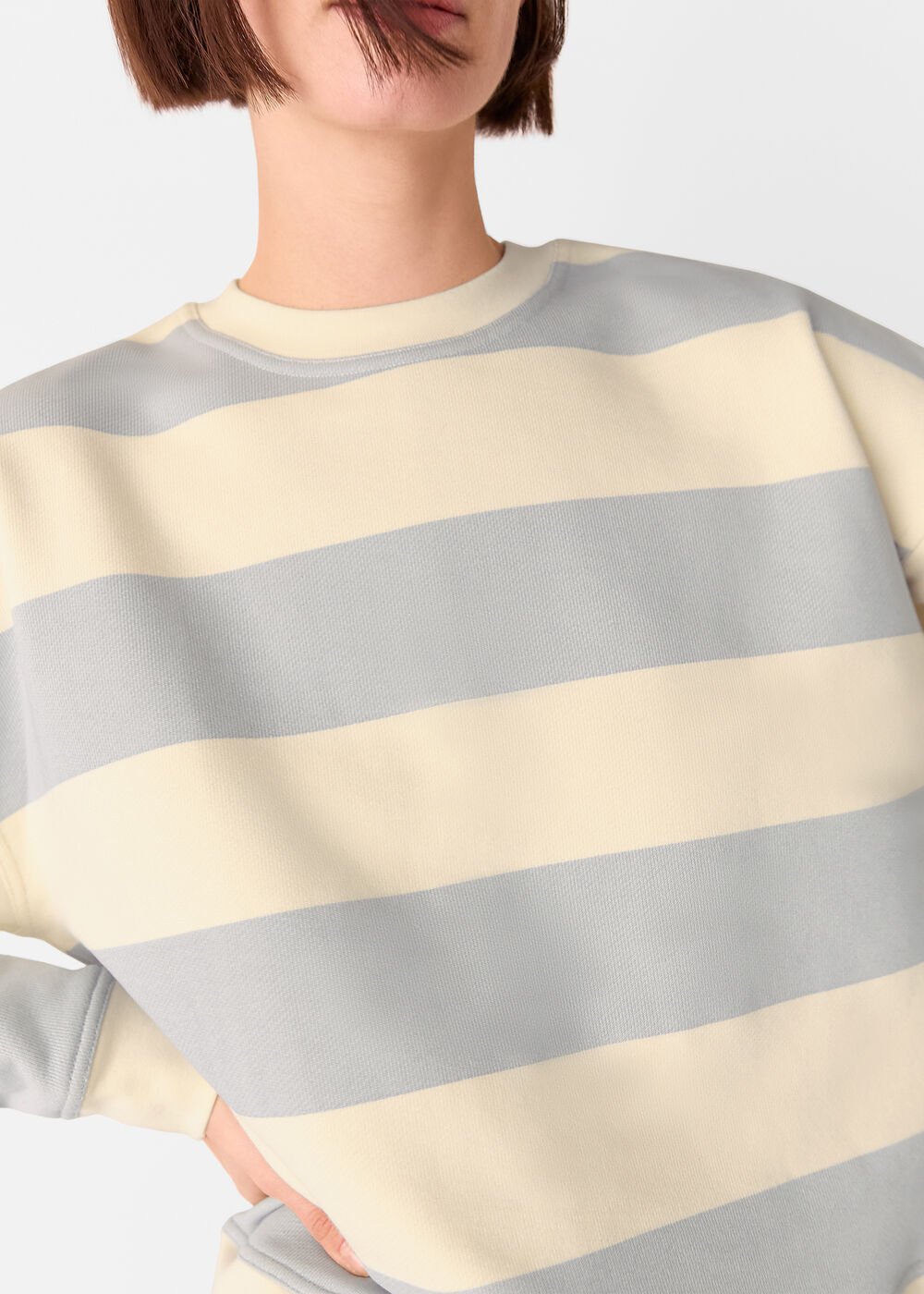 Blue/Multi Wide Stripe Sweat