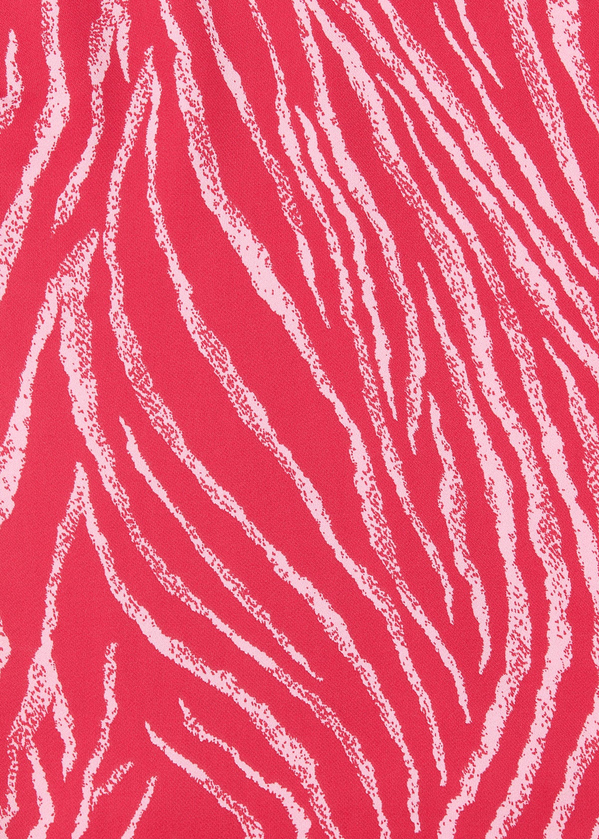 Red/Multi Zebra Layered Wrap Crepe Tank