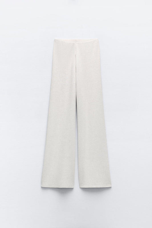 Wide ribbed trousers