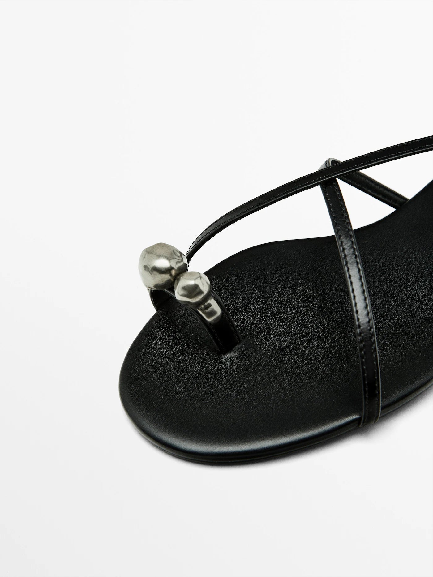 Metal strap sandals