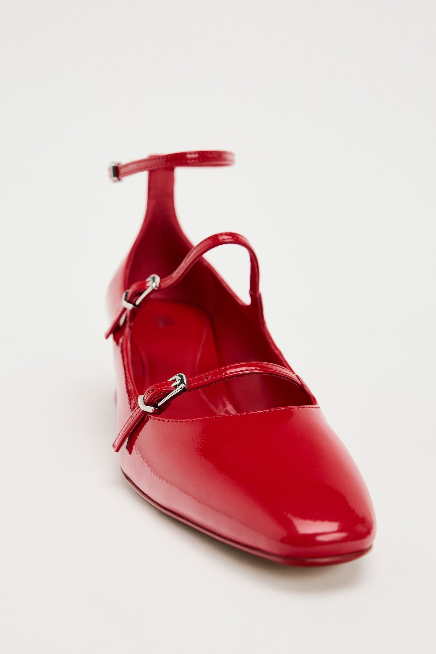 Heeled ballerina Mary Jane shoes
