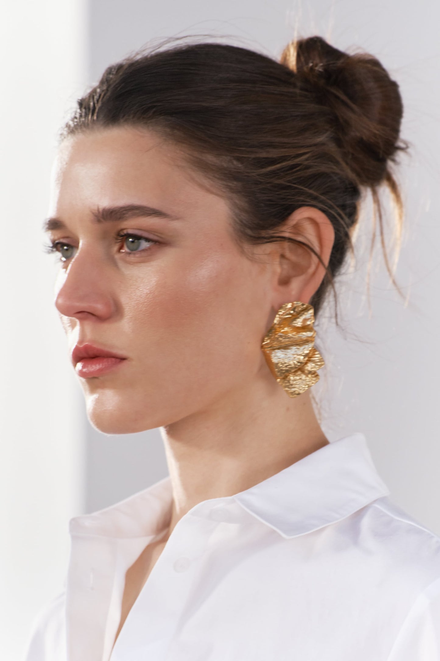 Fan statement earrings