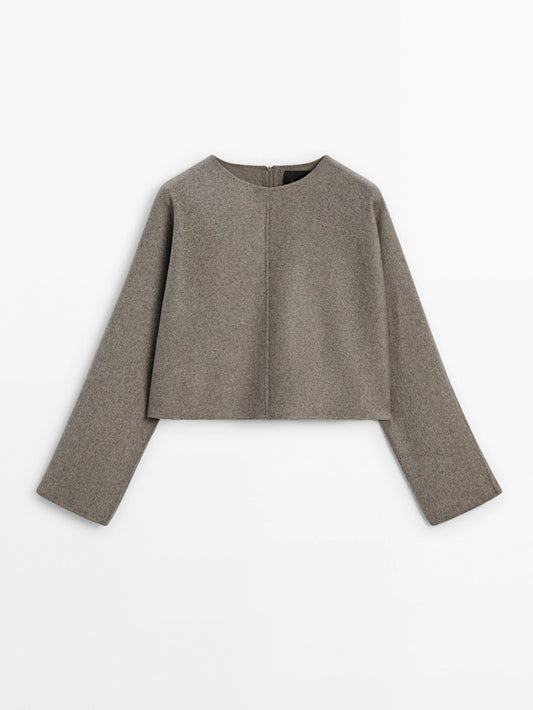 Double-faced wool top