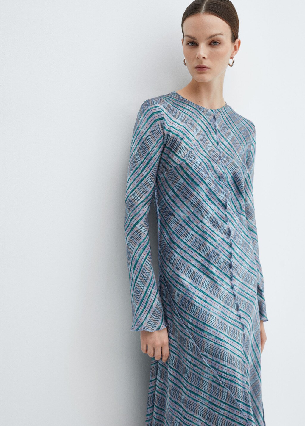 Seam printed dress
