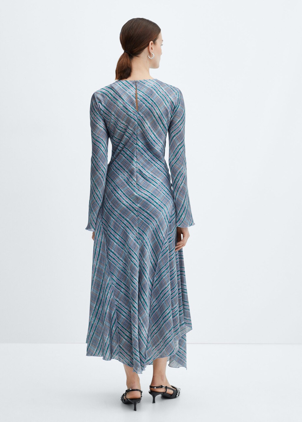 Seam printed dress