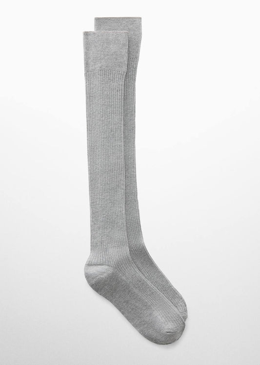 Long ribbed socks