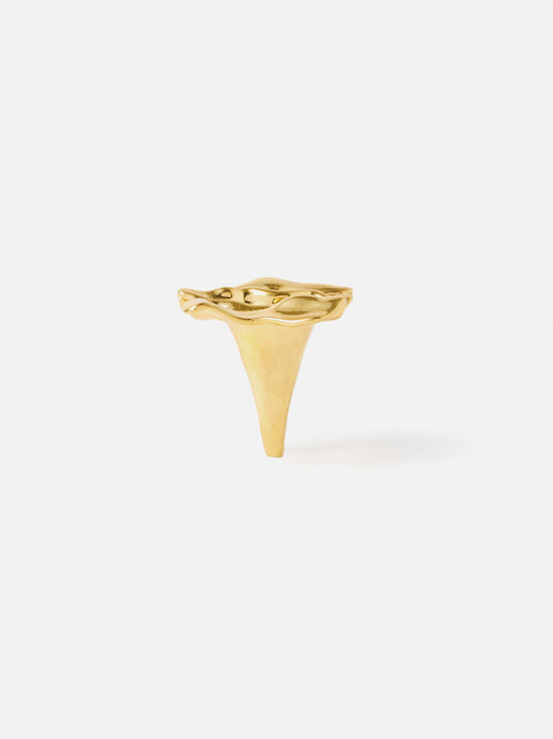 Crumpled textured ring