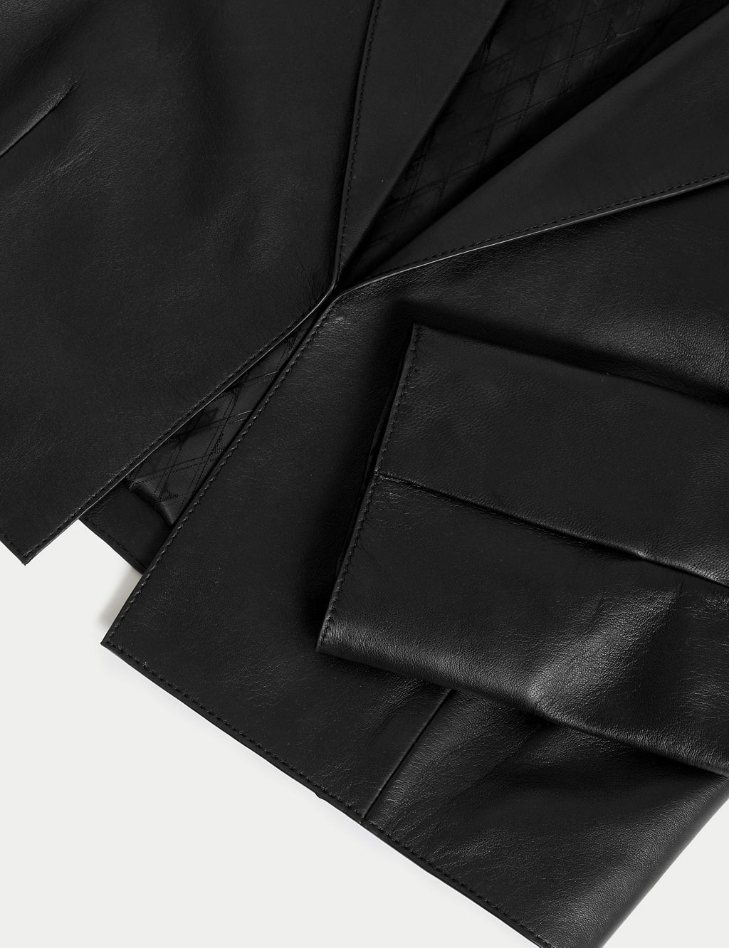 Leather cropped blazer