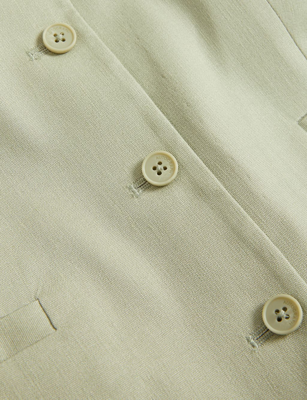 Linen blend waistcoat