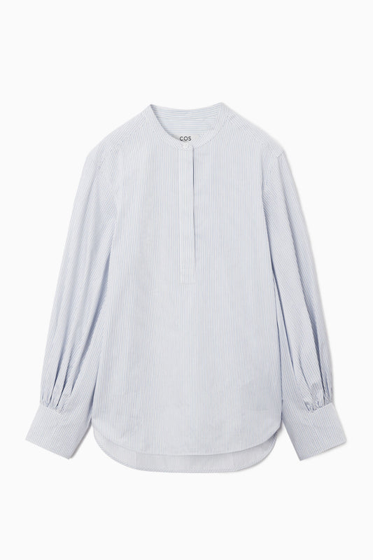Grandan-collar blouse