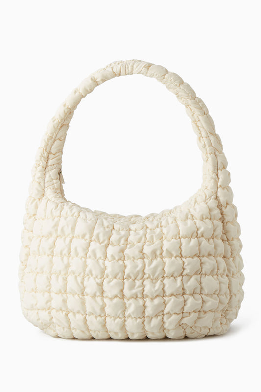 Oversized quilted crossbody bag