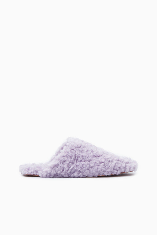 Faux shearling slippers