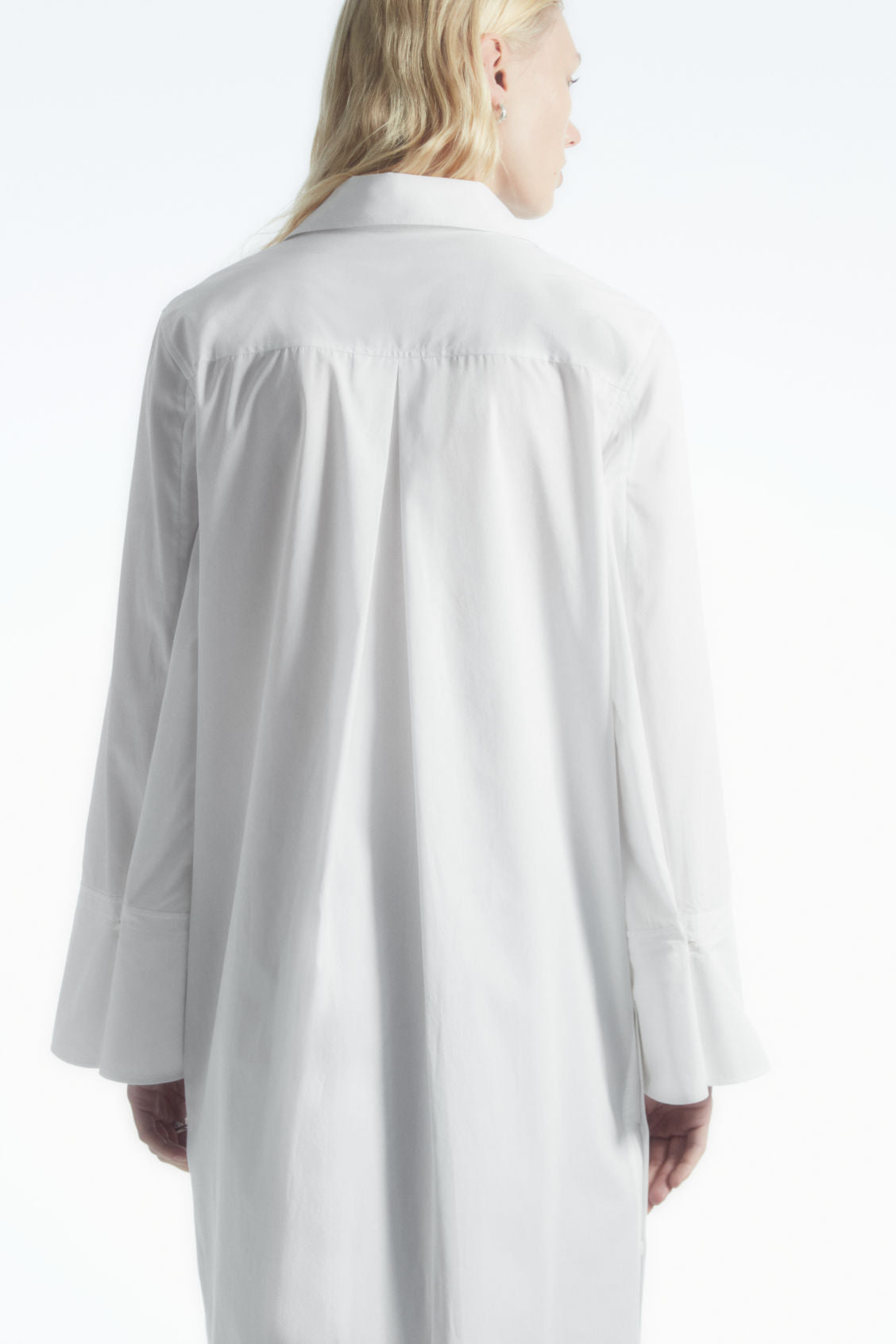 Deconstructed midi shirt dress