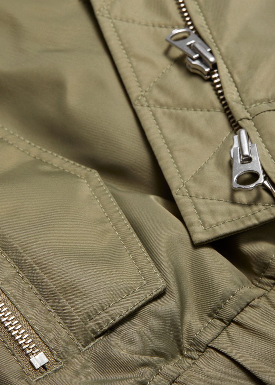 Boxy zip-up bomber jacket