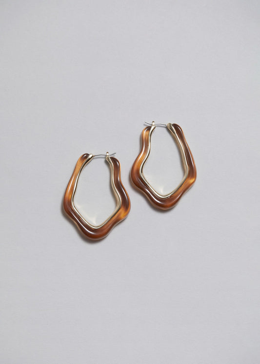 Asymmetric hoop earrings