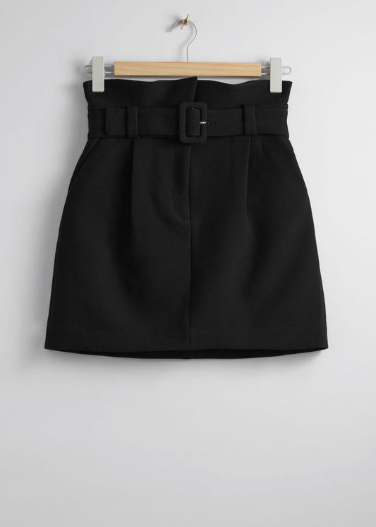 Paperbag mini skirt