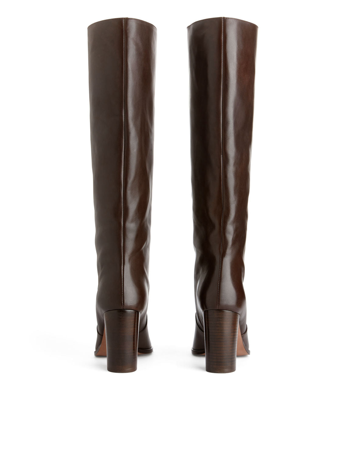 Knee-high leather boots