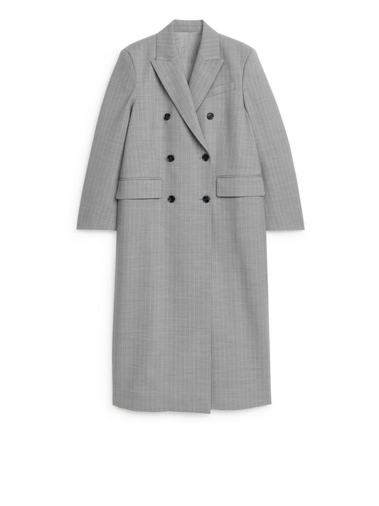 Tailored pinstripe coat