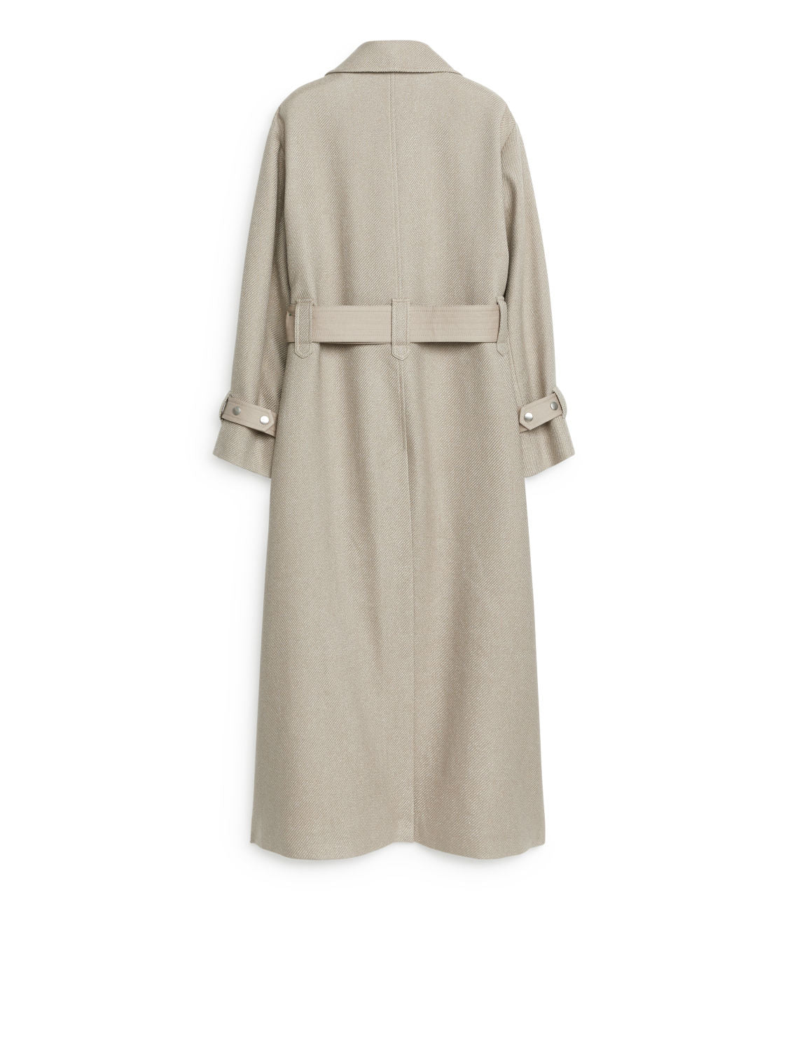 Belted twill coat