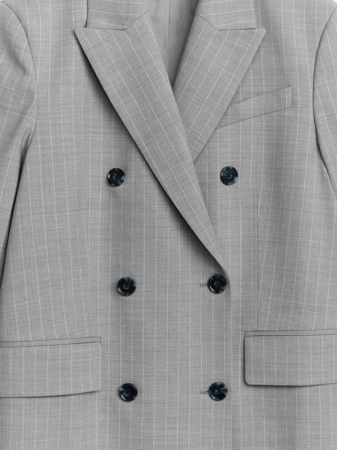 Tailored pinstripe coat