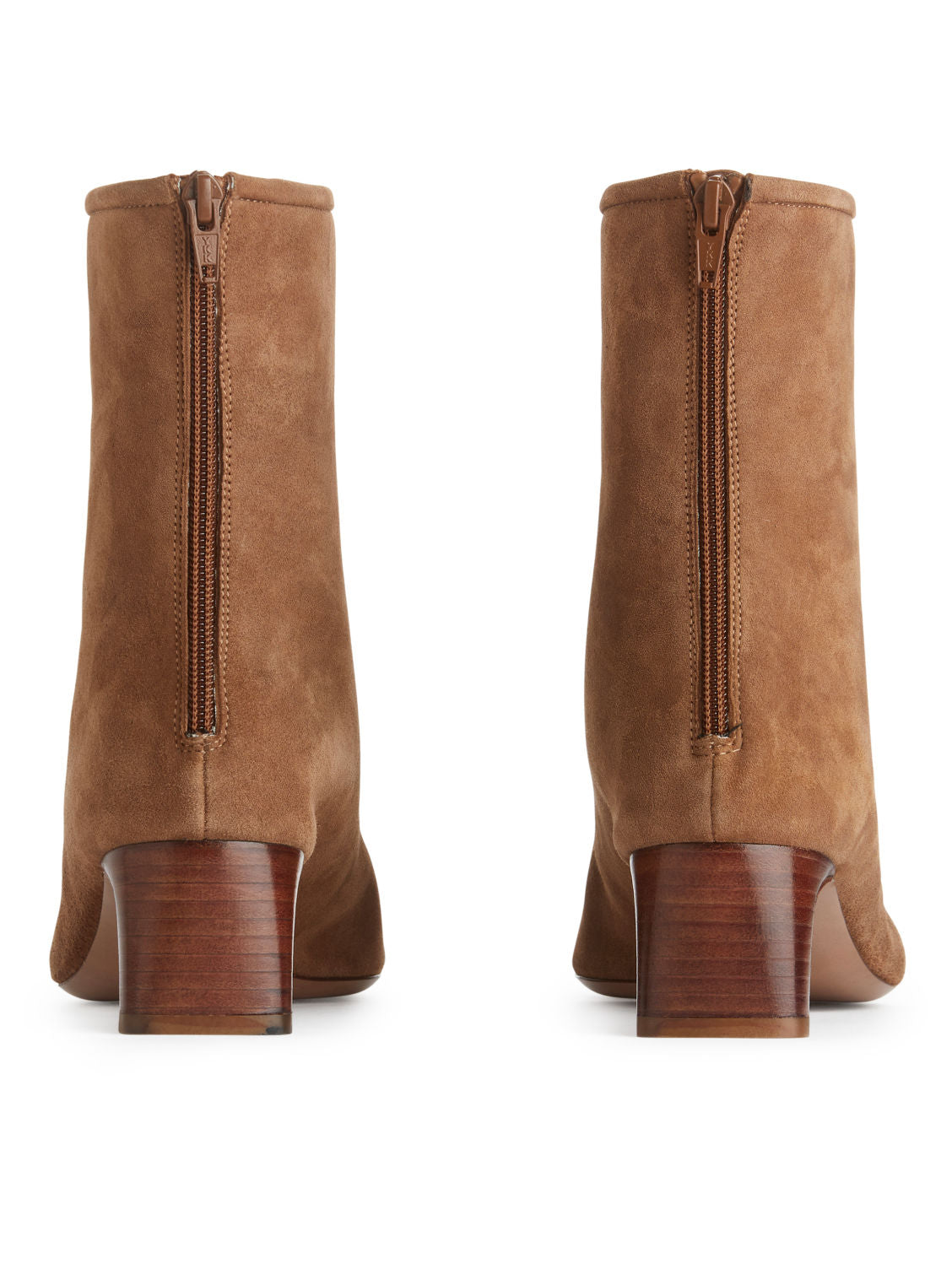 Stretch suede boots