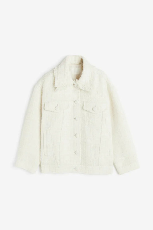 Textured-weave jacket