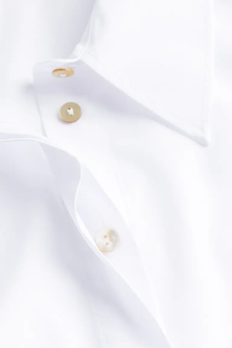 Broderie anglaise-detail shirt