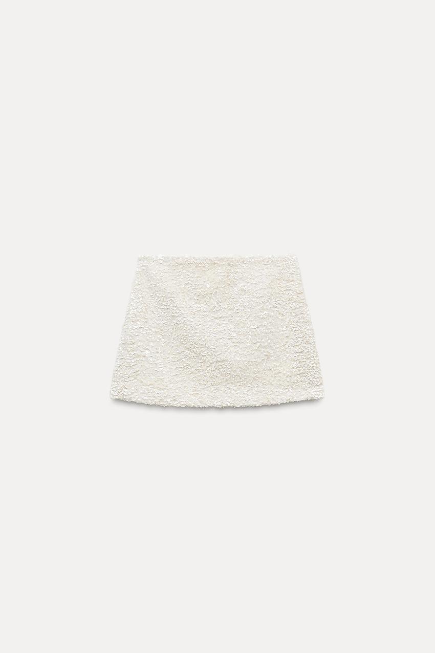 ZW Collection short sequinned skirt