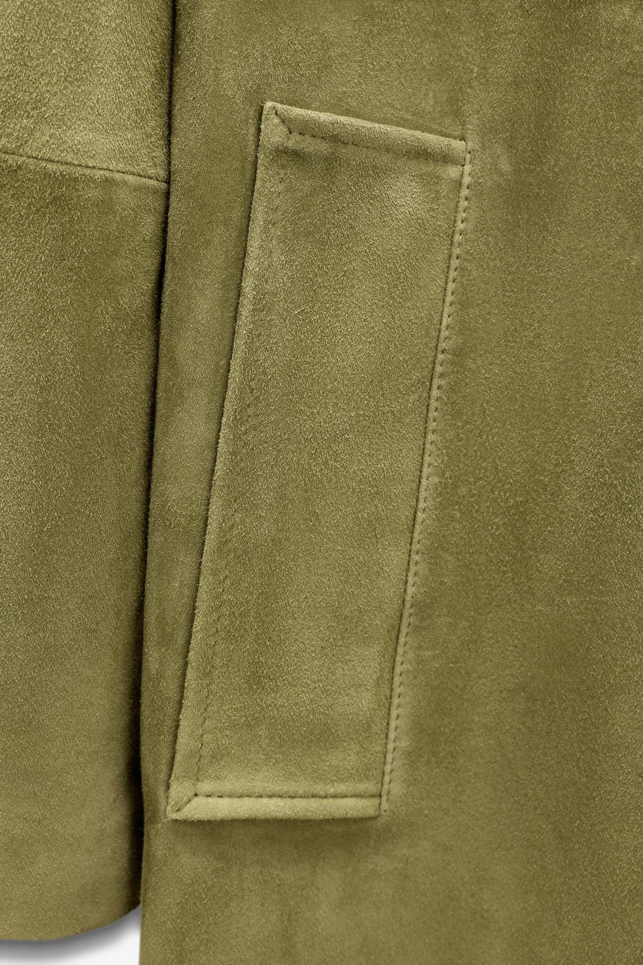 100% Suede Leather Long Coat - Limited Edition