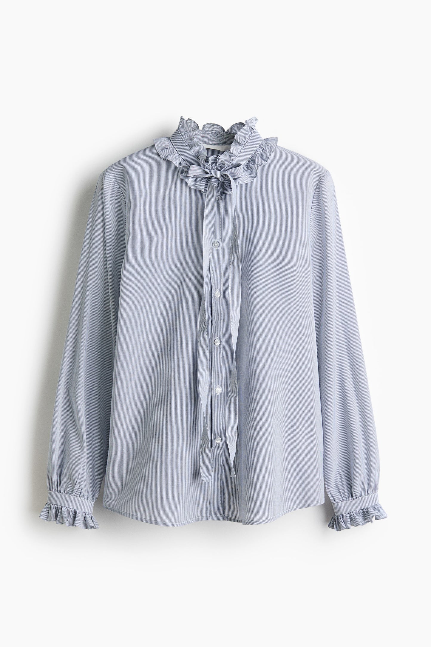 Frill-trimmed blouse