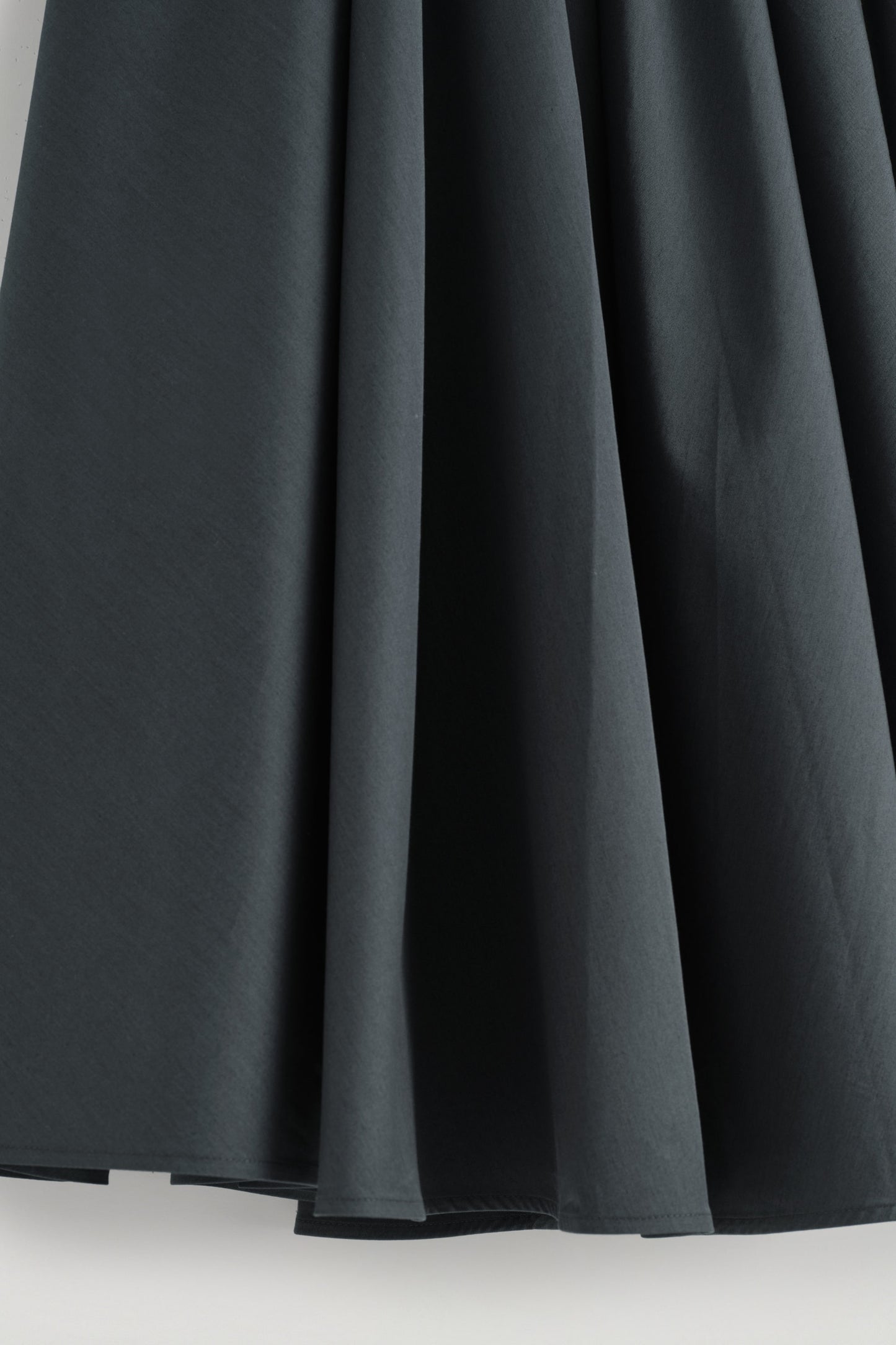 Gathered A-Line Midi Skirt