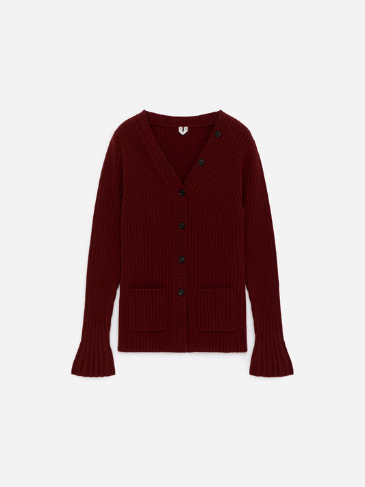 Rib-Knit Cardigan