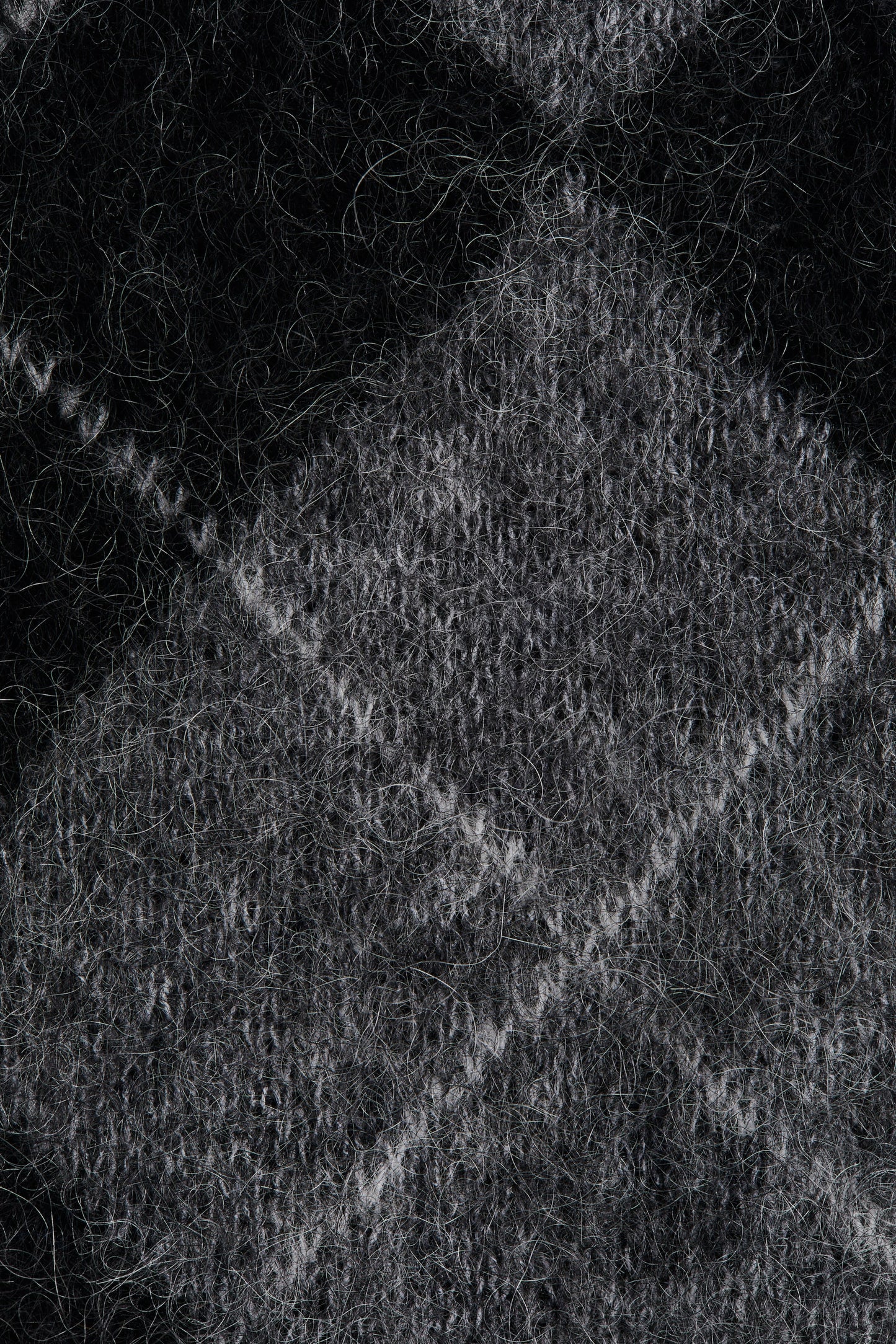 Mohair-blend scarf-collar top