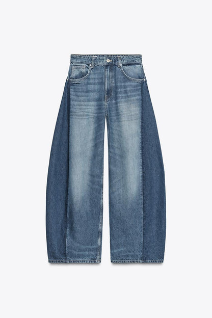 High-Waist Oversize Balloon Jeans