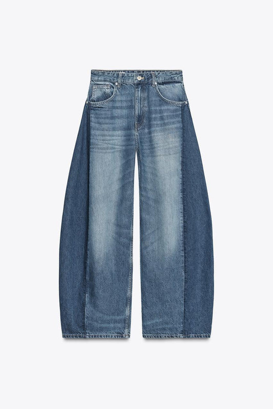 High-Waist Oversize Balloon Jeans