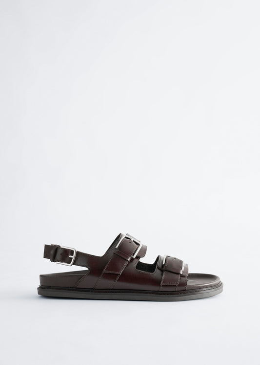 Buckled Leather Sandals