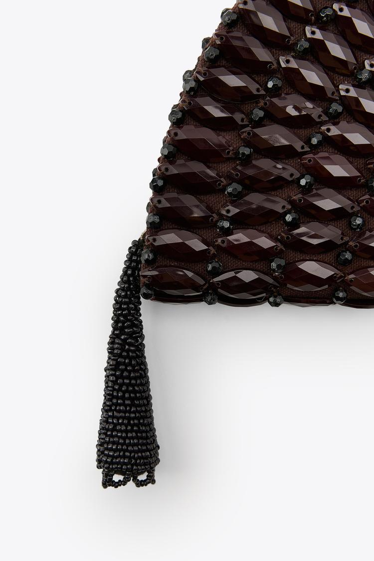 Beaded Fan Bag