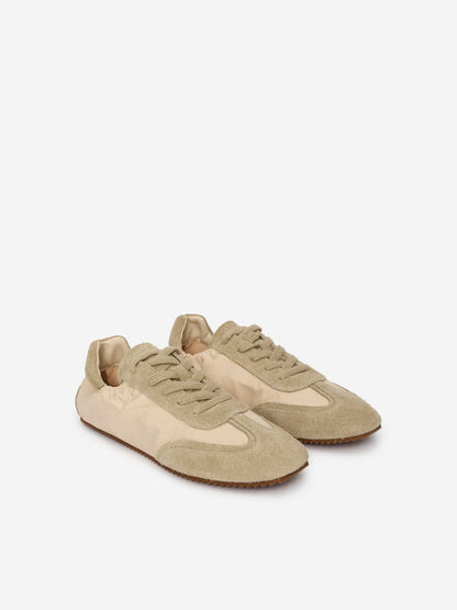 Suede-Nylon Trainers