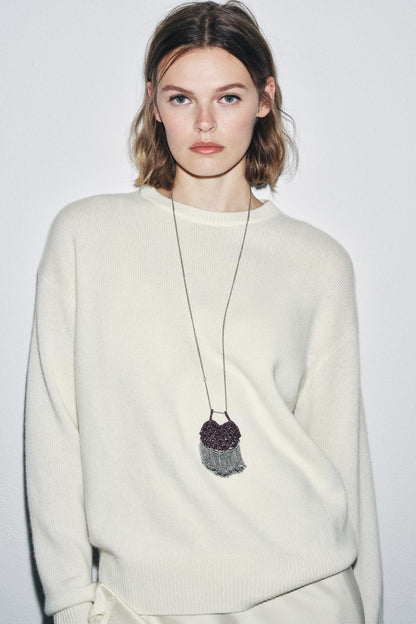 Long Sleeve 100% Cashmere Sweater